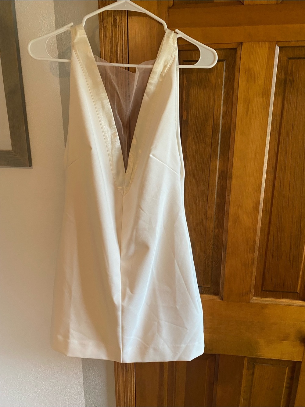 BHLDN Ivory Mini Dress